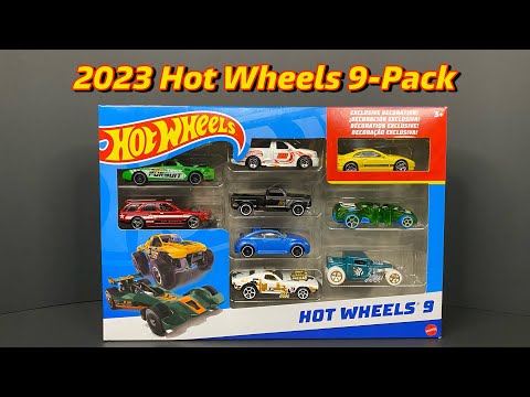 Unboxing 2023 Hot Wheels 9-Pack with Exclusive Nissan 300ZX - YouTube
