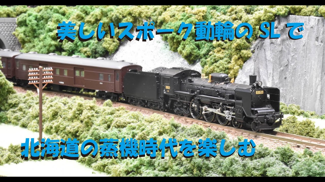TOMIXのC55北海道仕様が入線しました【グッ鉄の秘密基地】 - YouTube