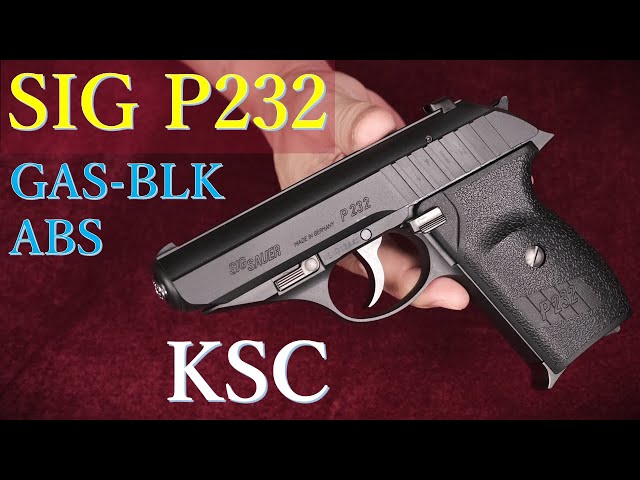 23再生産版 SIG P232 GAS-BLK ABS / KSC：重量・トリガープル・初速