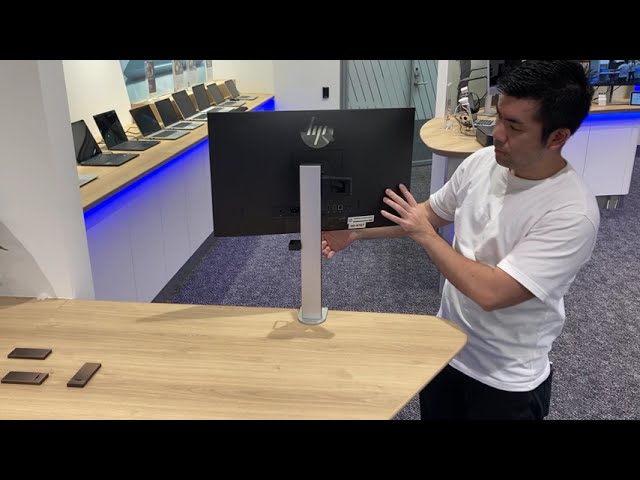 HP Quick Release モニタ―シングルアーム【可動領域】 - YouTube