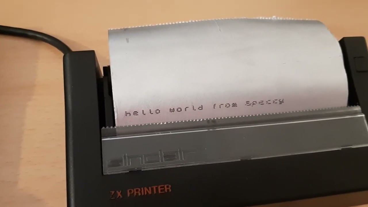 Sinclair ZX Printer - YouTube
