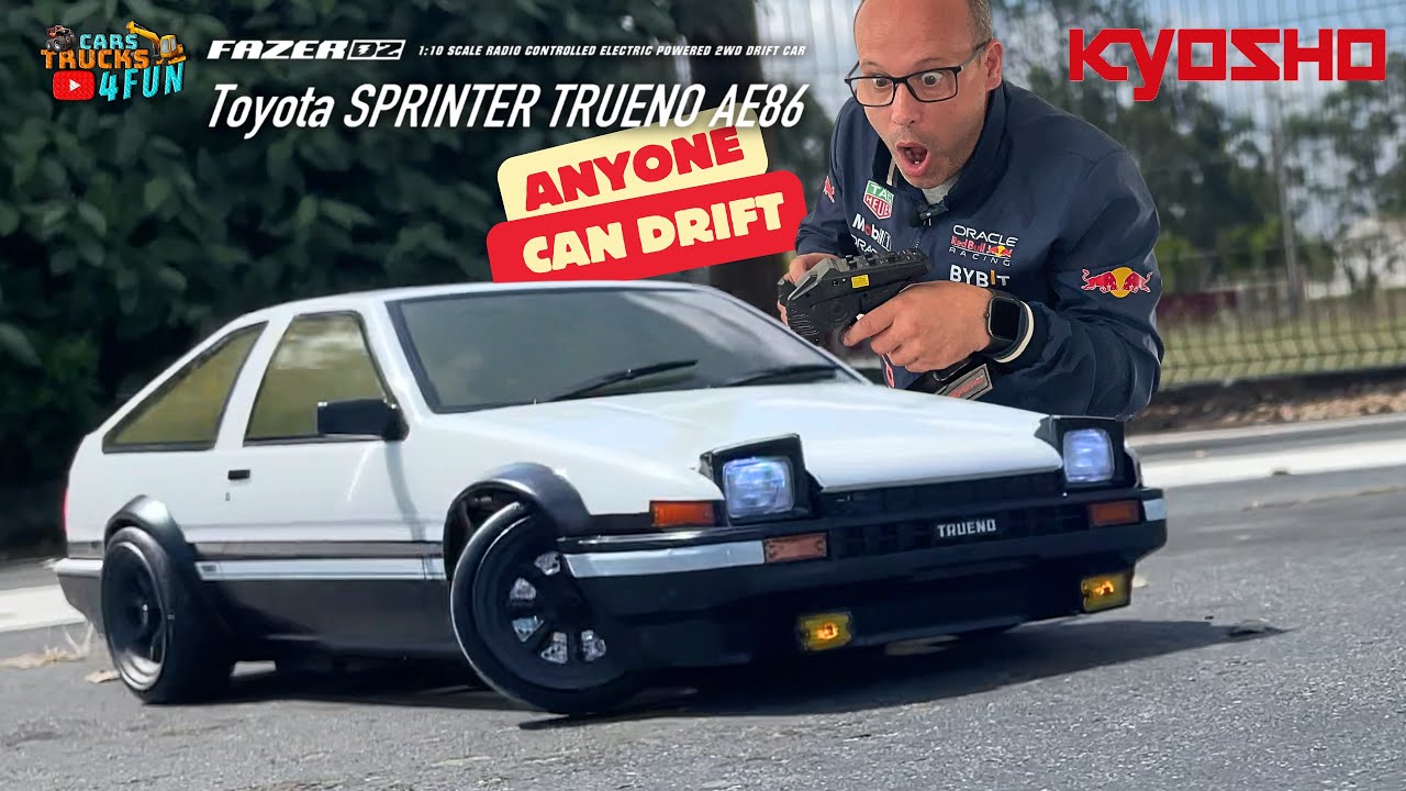 Easy Drift With Kyosho Fazer D2 Toyota Sprinter Trueno AE86