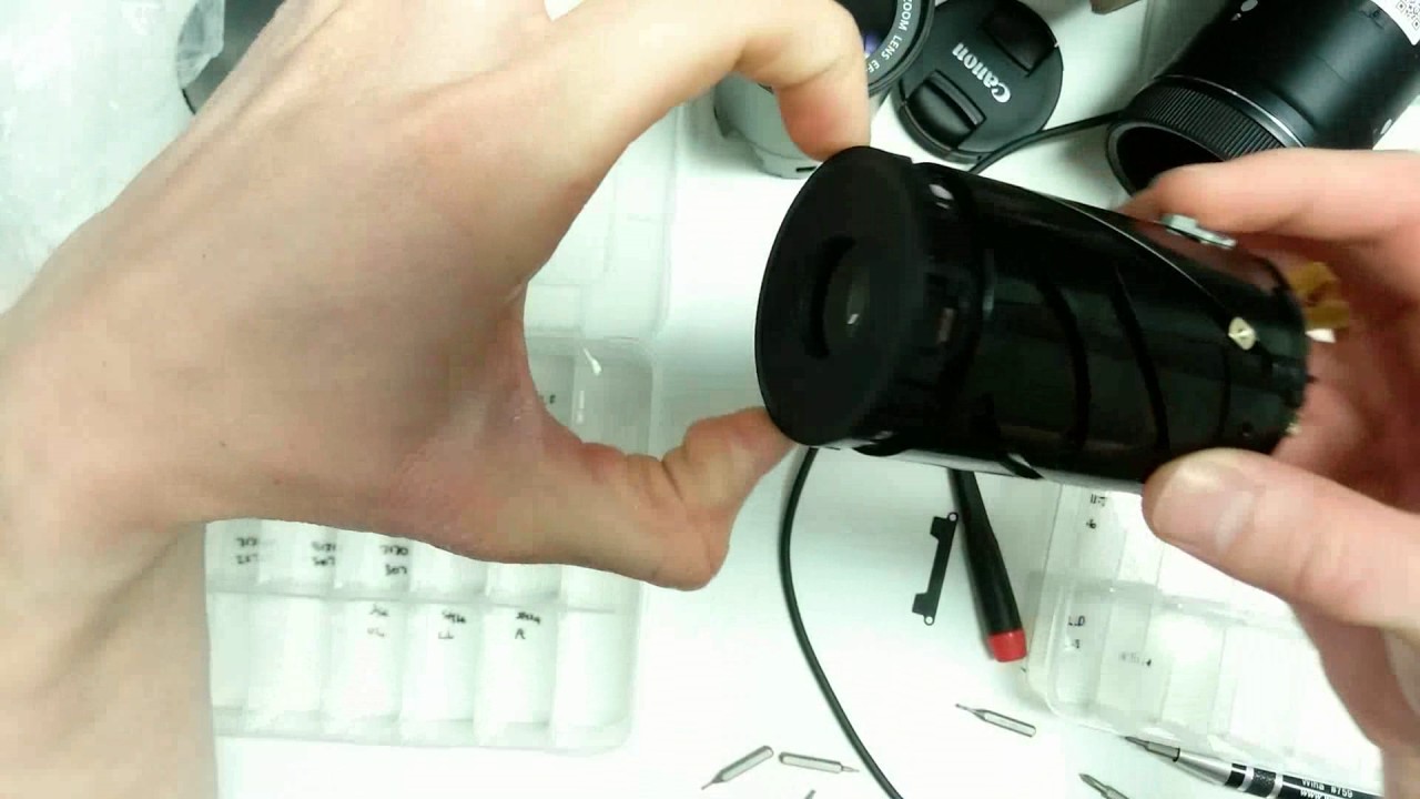Disassembling a Canon EF-S 55-250mm IS STM Lens - YouTube