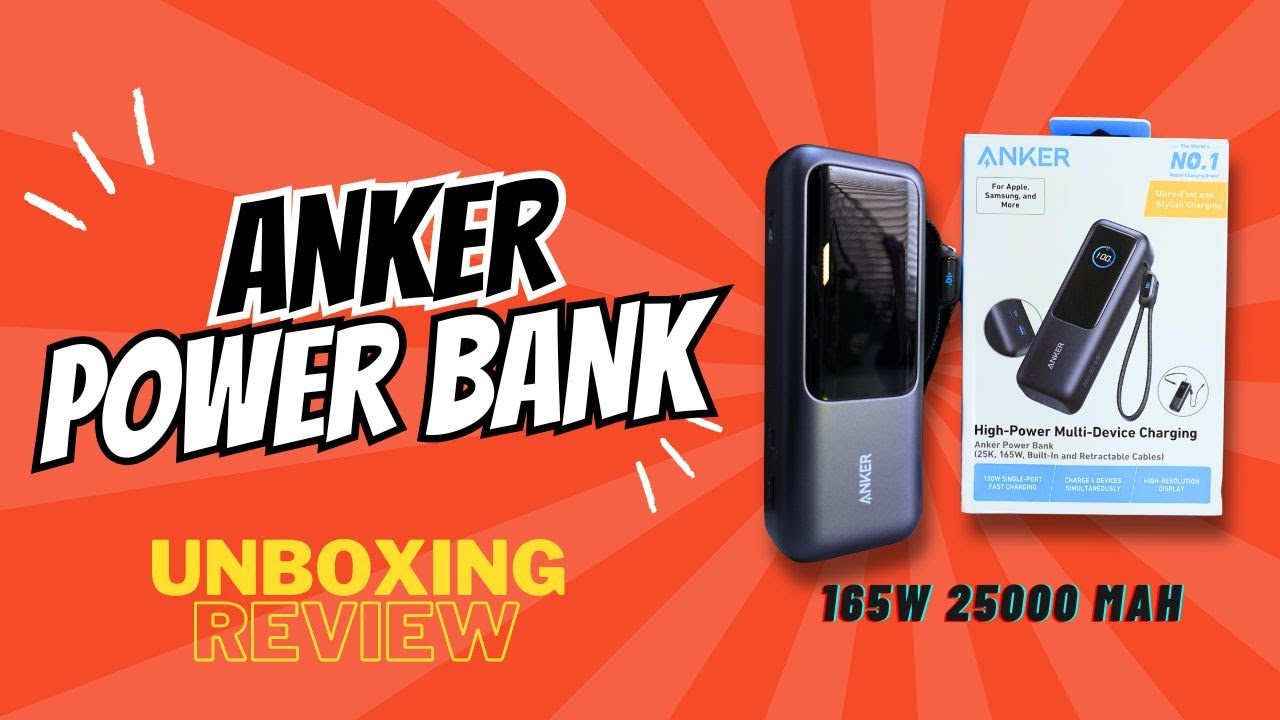 Anker Power Bank 165w 25000mah Unboxing and Review - YouTube