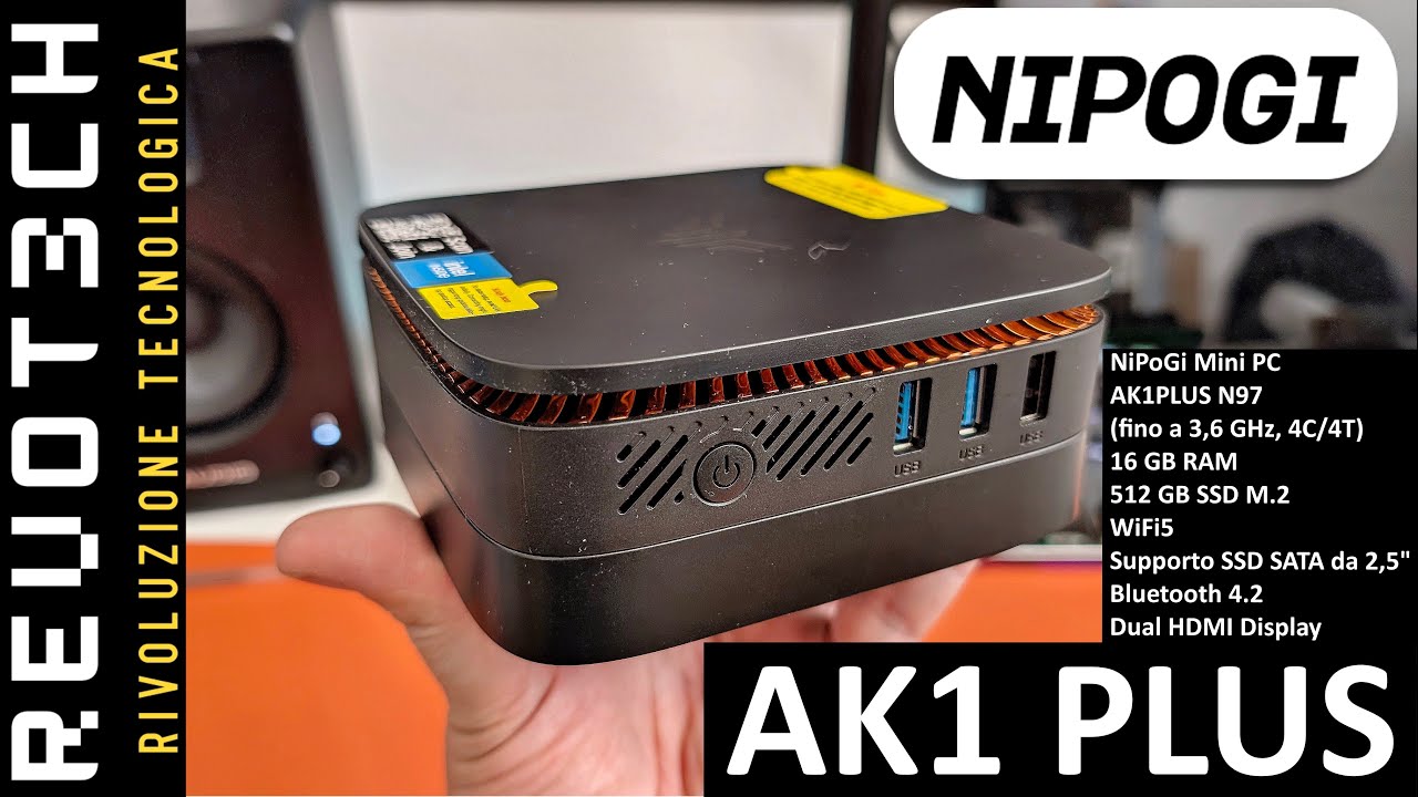Nipogi AK1 Plus Mini PC with Intel N97 Graphics. Great for Home