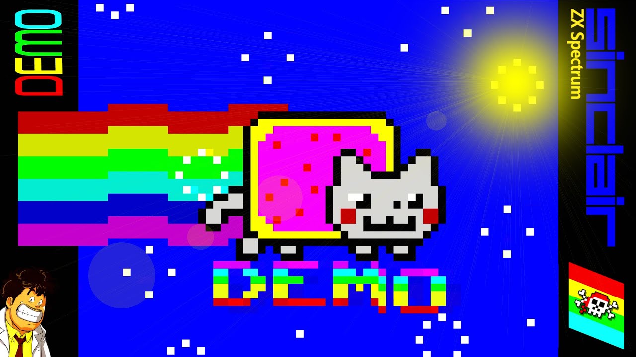 Nyan Cat - ZX Spectrum Sinclair 128k - Demo HD [1080p/60fps] - YouTube