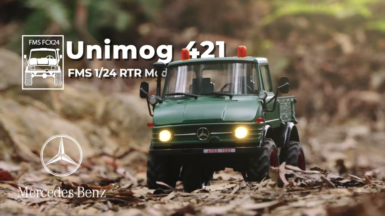 FMS 1:24 FCX24 Unimog 4WDオフロードRTR - YouTube