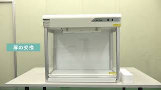 4-6770-02 クリーンベンチ（殺菌灯付き）900×503×811mm CT-900UVAX-L