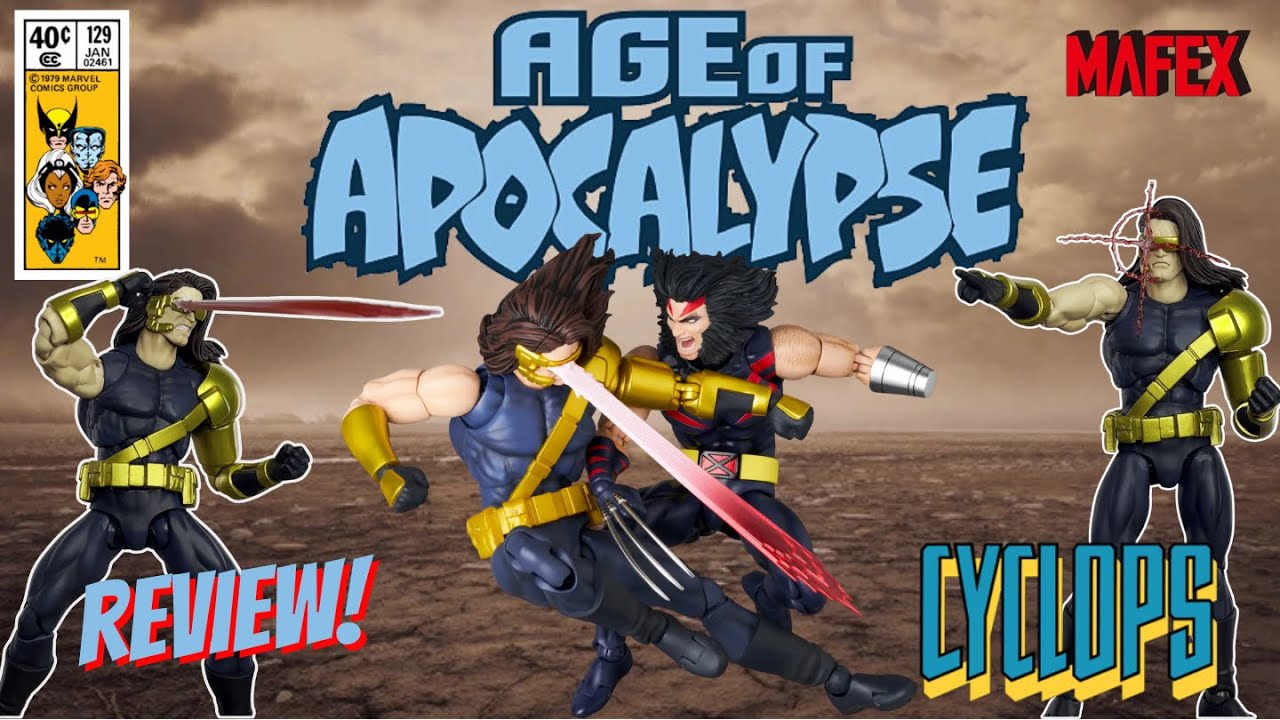 MAFEX 250 Age of Apocalypse Cyclops Figure REVIEW! - YouTube