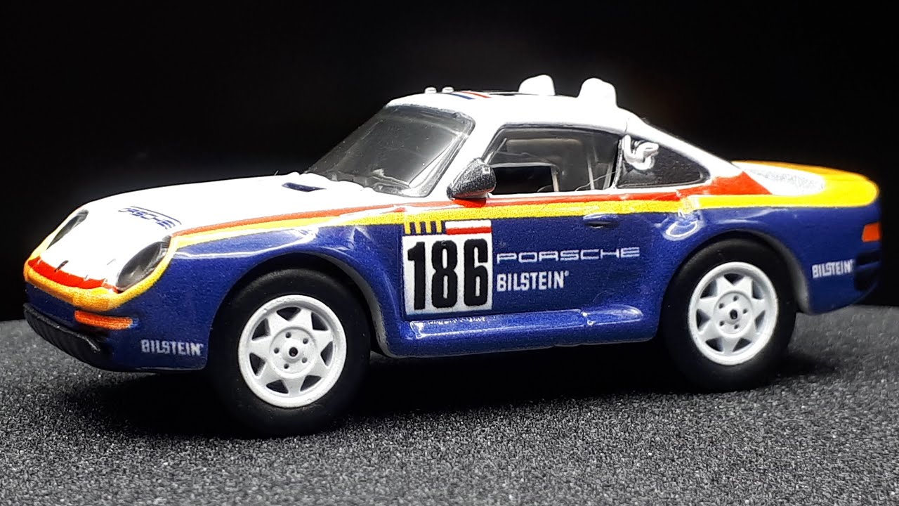 1/59 Porsche 959 Dakar 1986 by Hot Wheels with 3D printed wheels
