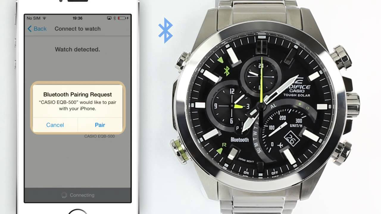 EDIFICE EQB-500 - First Pairing - YouTube