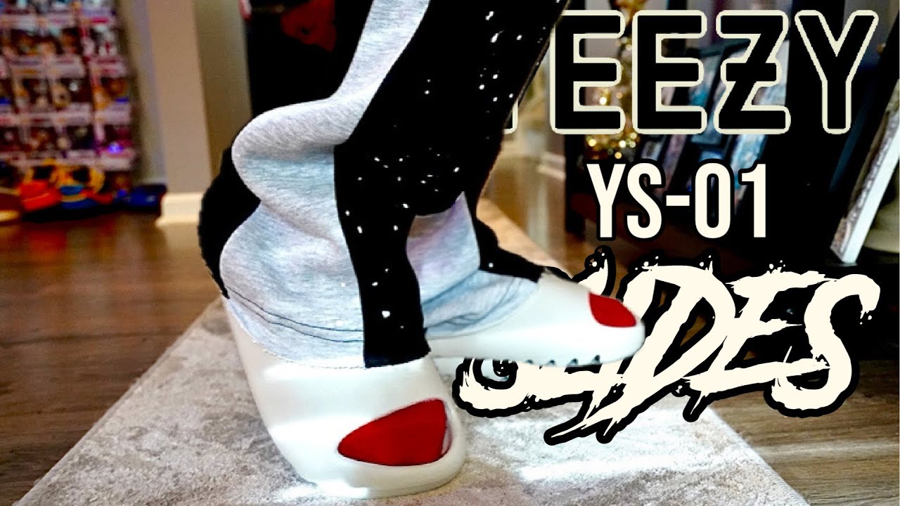 YEEZY SLIDES YS-01: Quick Review & On Foot - YouTube