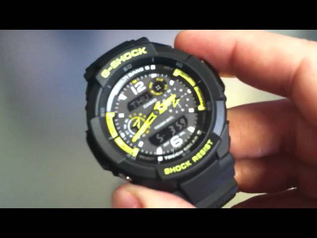 Casio G-Shock Aviation Solar Atomic Watch GW3500B-1A - YouTube