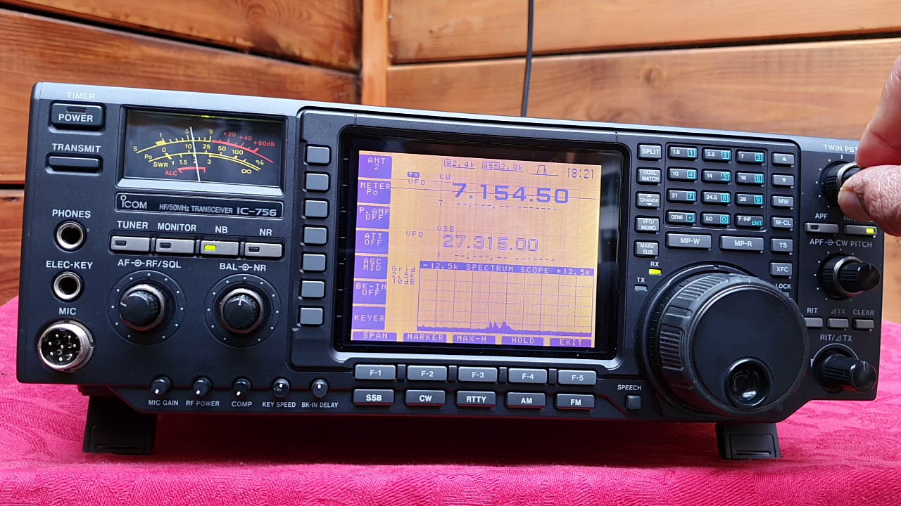 Icom IC-756 HF / 50 MHz Amateur Radio Transceiver - YouTube