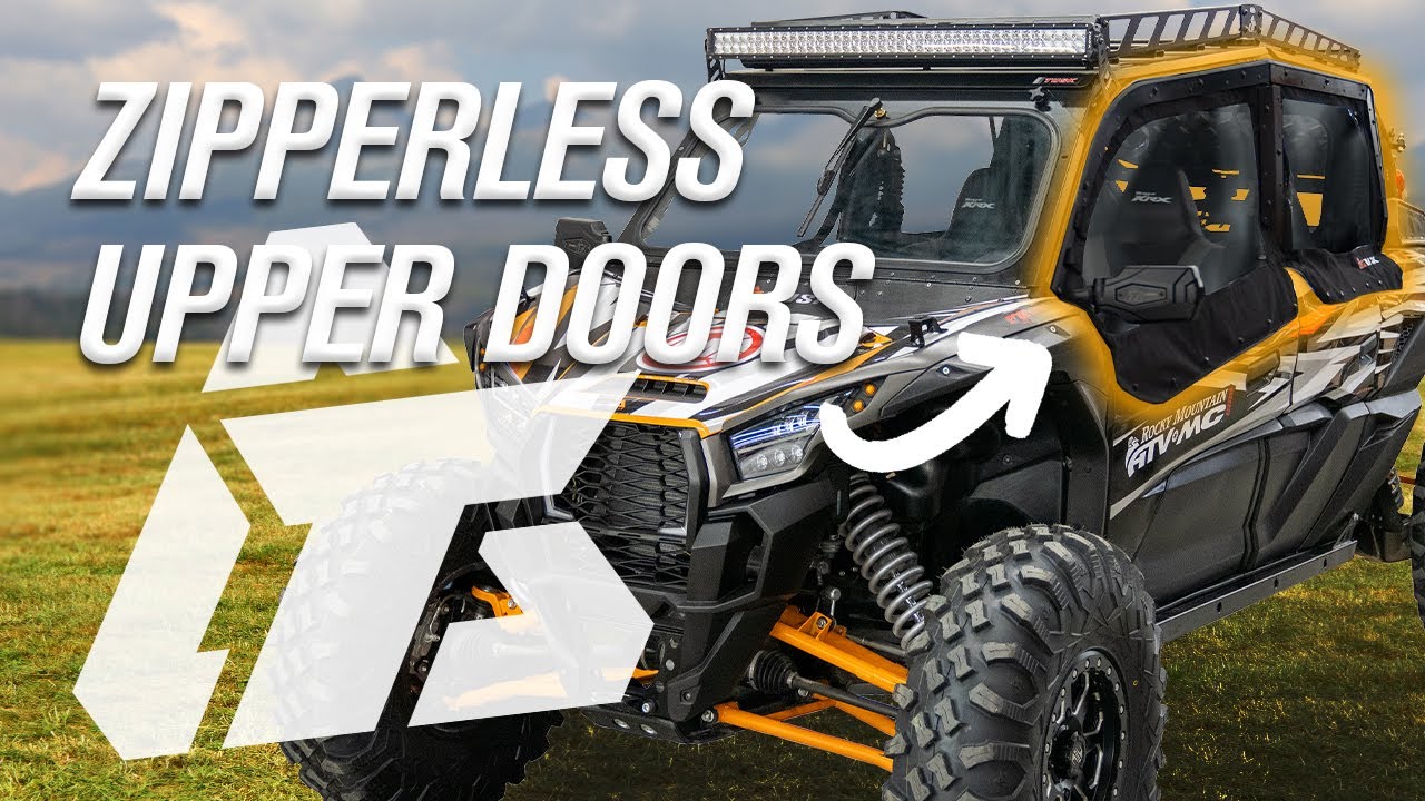 Tusk Zipper-less Upper Door Kit for Kawasaki Teryx KRX4 1000 Models
