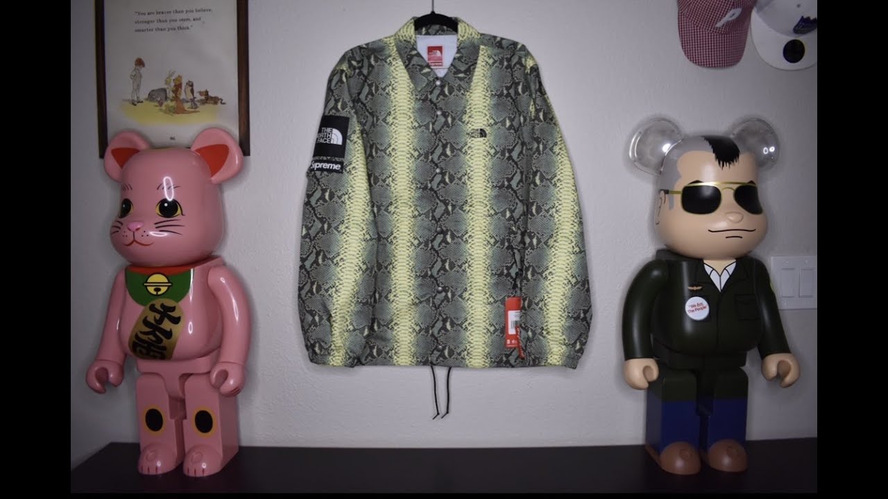 The North Face x Supreme Snakeskin Coaches Jacket - YouTube