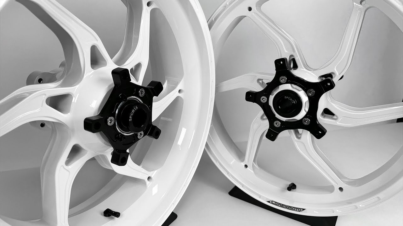 White Core Moto Apex-6 Lightest forged motorcycle wheels for ZX14