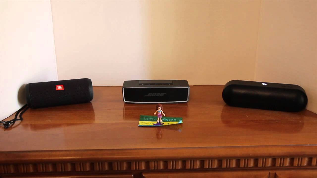 JBL Flip 3 vs Bose Soundlink Mini ii vs Beats Pill+ - YouTube