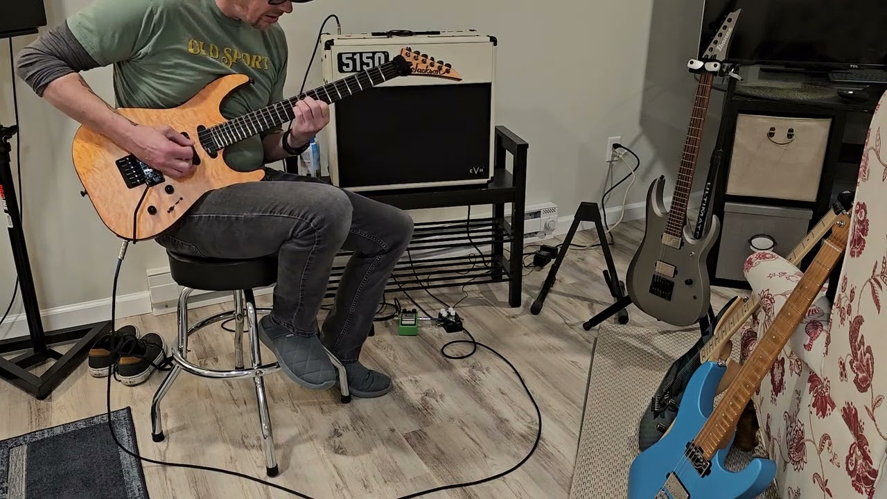 TS9 Tube screamer and EVH 5150 Overdrive with 5150 Iconic 40-watt