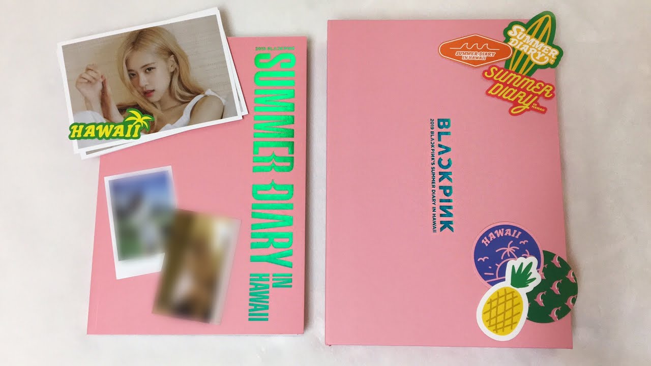unboxing blackpink summer diary in hawaii - YouTube