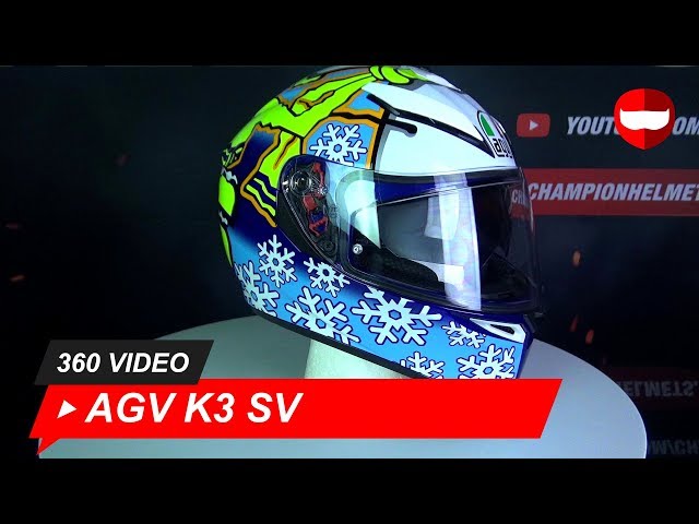 AGV K3 SV Rossi Wintertest 2016 Full-Face Helmet Unboxing