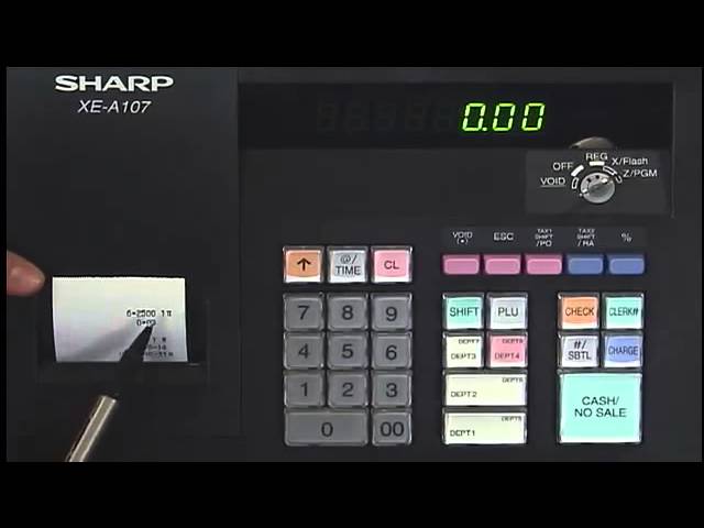 XE-A107- Programming Time, Date and Tax and Departments - YouTube