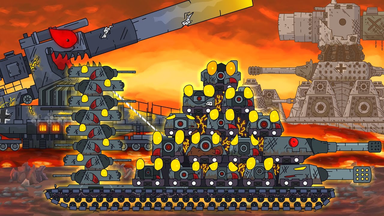 DORA DESTROYED THE KV-54! LEVIATHAN CREATES KARL-44 - Cartoons