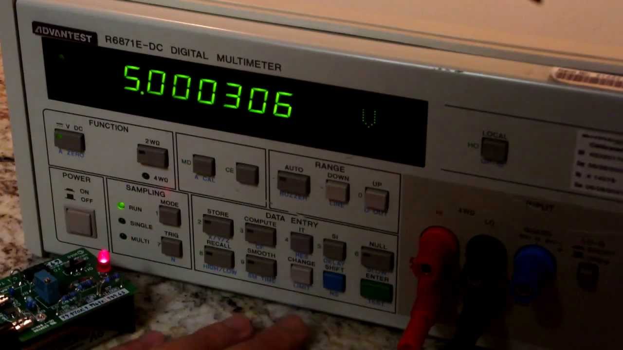Advantest R6871E-DC 6.5/7.5 digit multimeter overview - YouTube