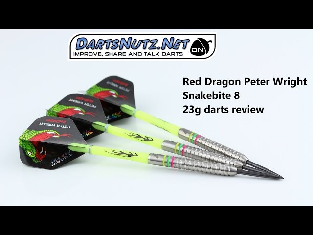 Red Dragon Peter Wright Snakebite 8 23g darts review - YouTube