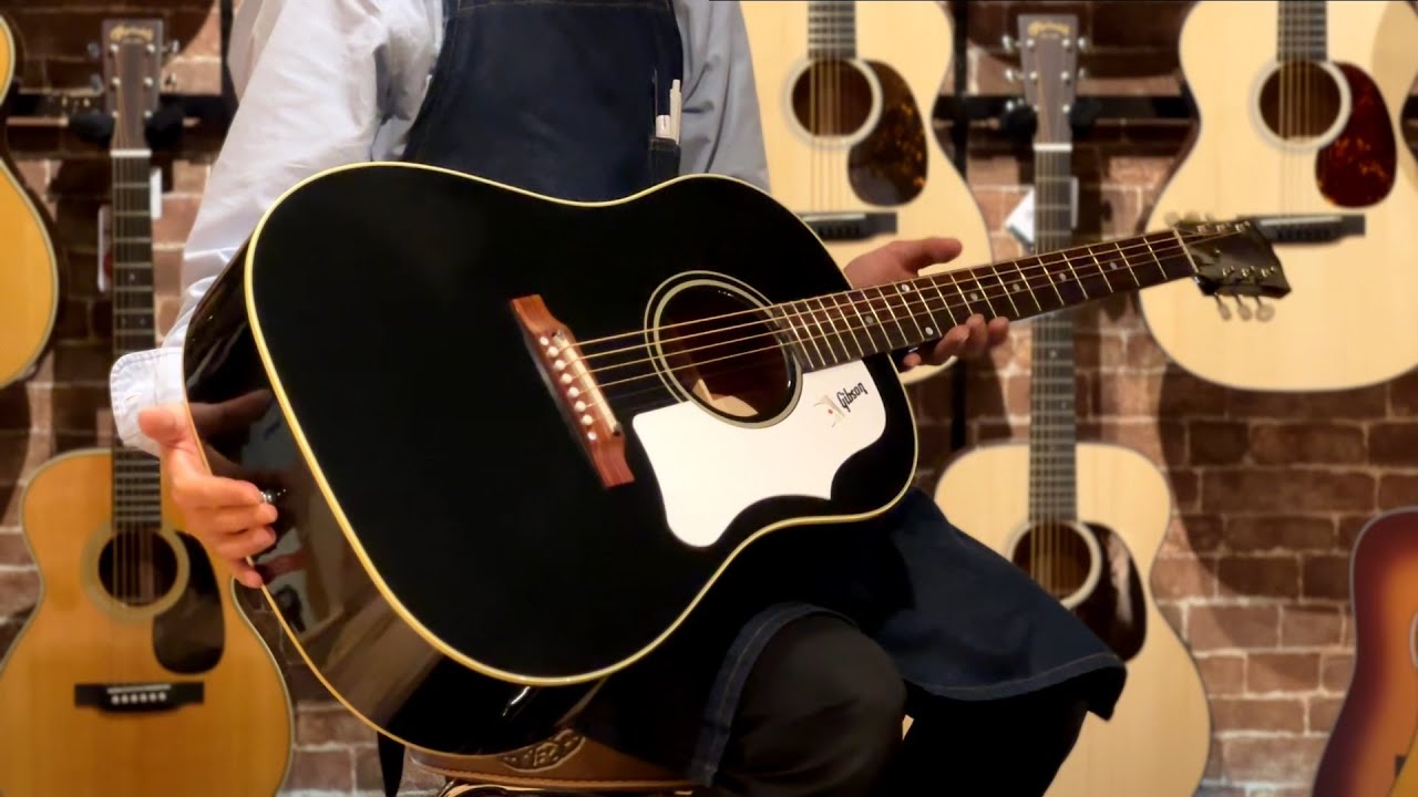 Gibson 60s J-45 Original -Ebony- #20824006 - YouTube