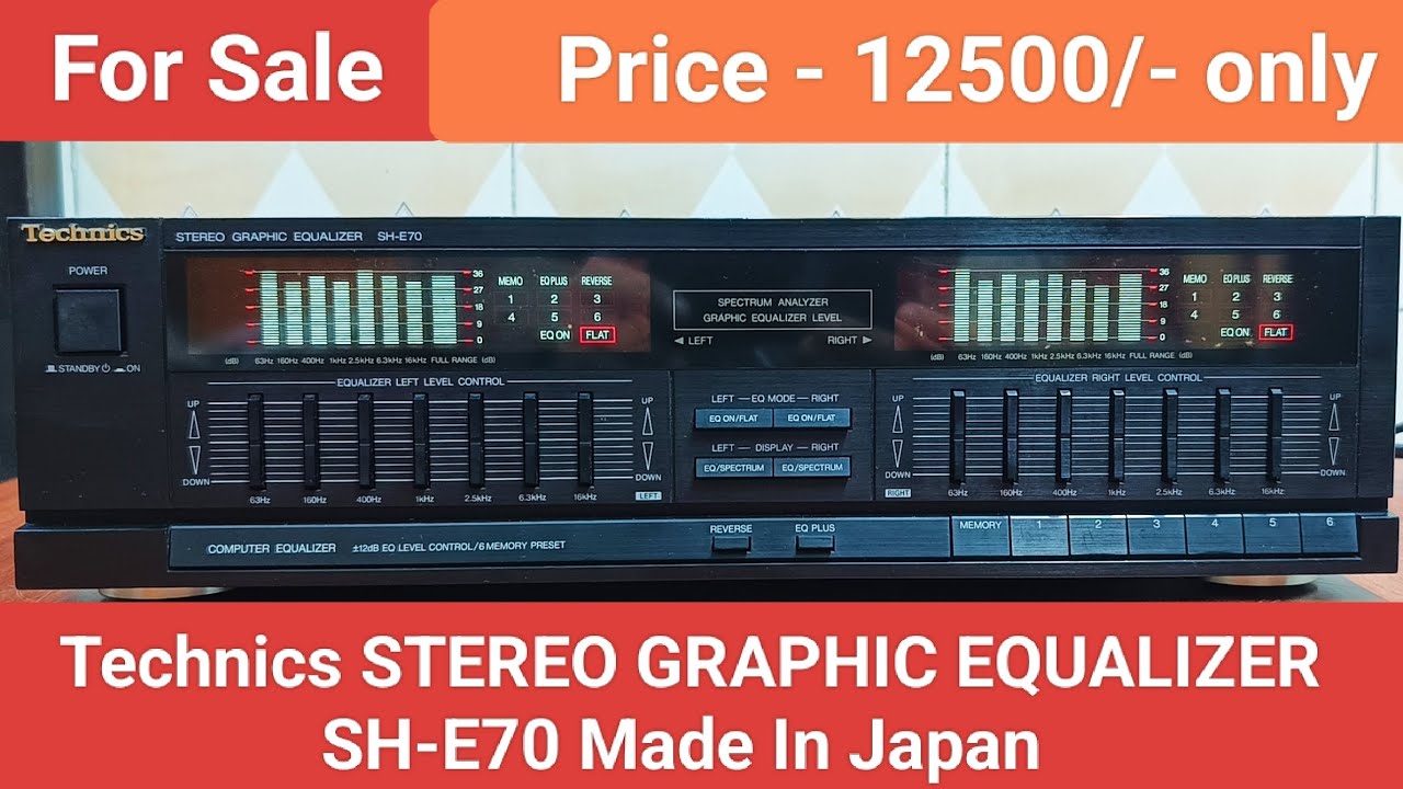 Technics STEREO GRAPHICS EQUALIZER SH-E70 Made In Japan Nice