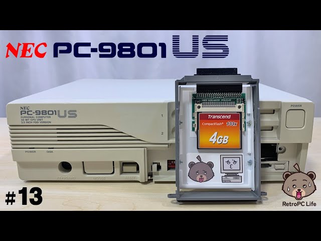 PC 9801US #13】HDDが壊れたのでCFカード化します！ - YouTube