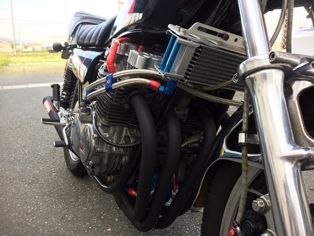 XJ400 オイルクーラー 取り付け Vol.2 - YouTube