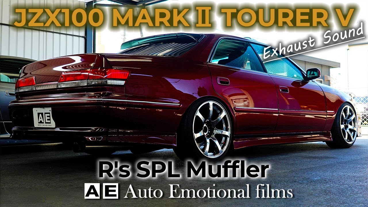 JZX100 MARK2 Tourer-V Exhaust Sound ] R's SPL 60φ→76.3φ Full Dual