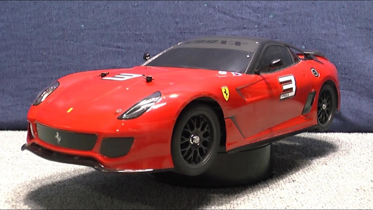 タミヤ TT-01 フェラーリ599XX ショー風ディスプレイ TAMIYA FERRARI