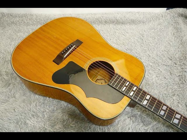 Rare Tiger flame maple body Vintage 1970's Acoustic Guitar Jagard