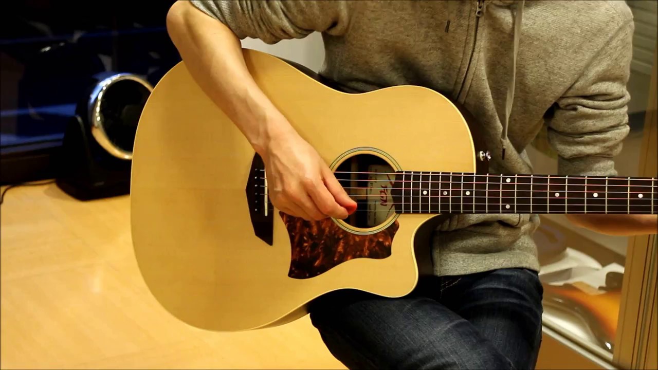 試奏】FGN Acoustic AG2-NTF ～ピック弾き編～ - YouTube