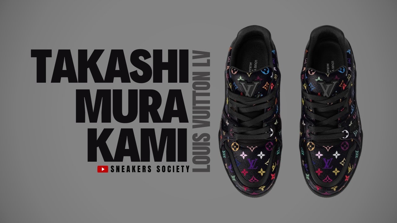BLACK 2025 Takashi Murakami x Louis Vuitton LV Trainer | DETAILED