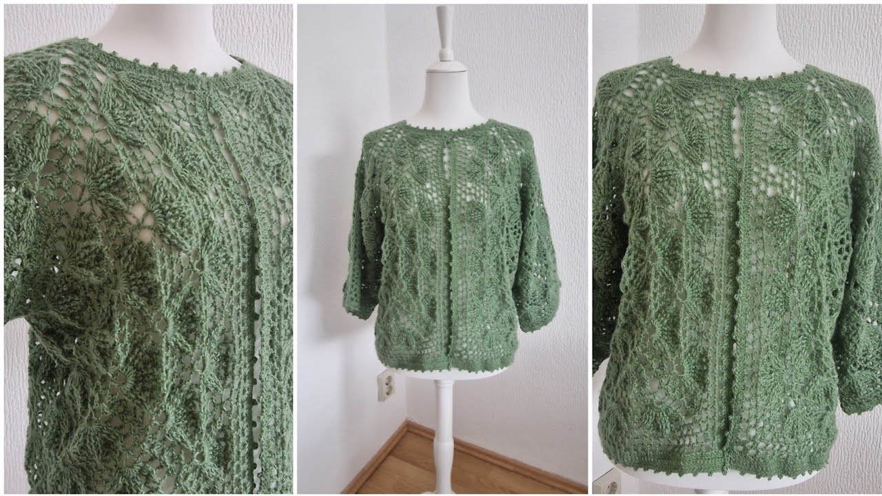 Tüm Bölümler🍃SUB 🍃Tığ İşi Yapraklı Altıgen Yapımı | Crochet