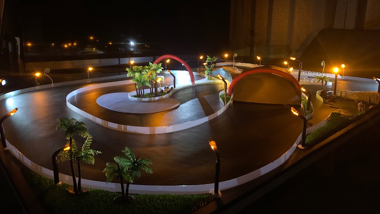 ターボレーシング 自作ジオラマ（Turbo Racing） - YouTube