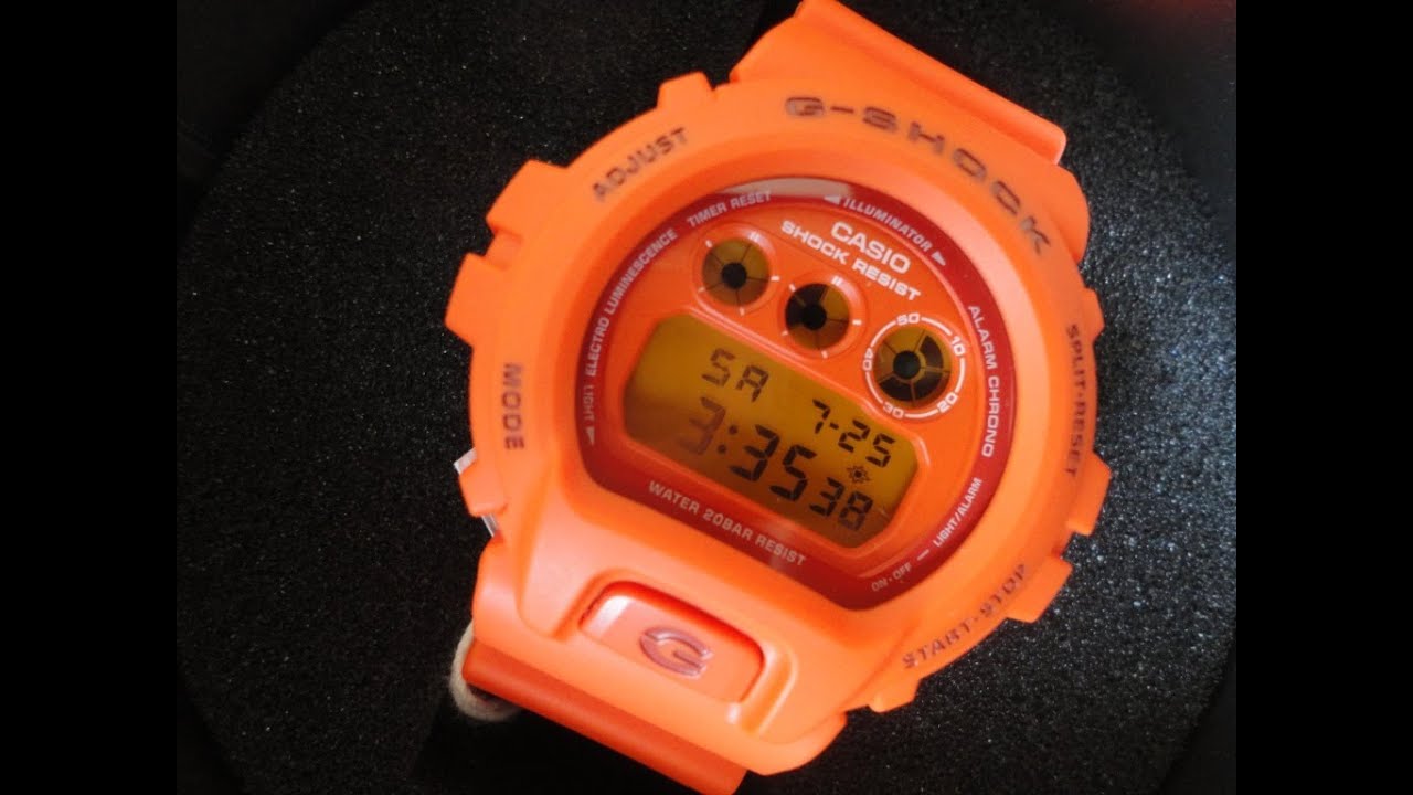 Casio G Shock watch DW 6900MM 4ER rare limited!!! Unboxing and