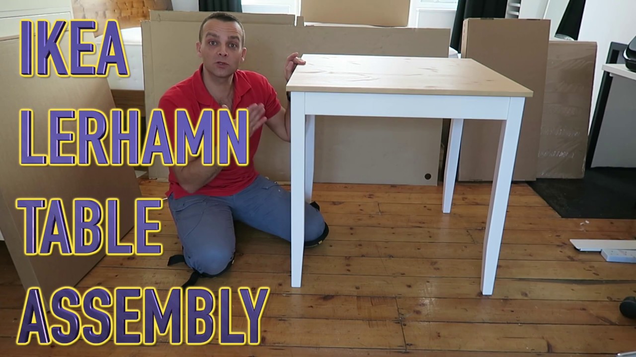 IKEA Table LERHAMN Assembly - YouTube