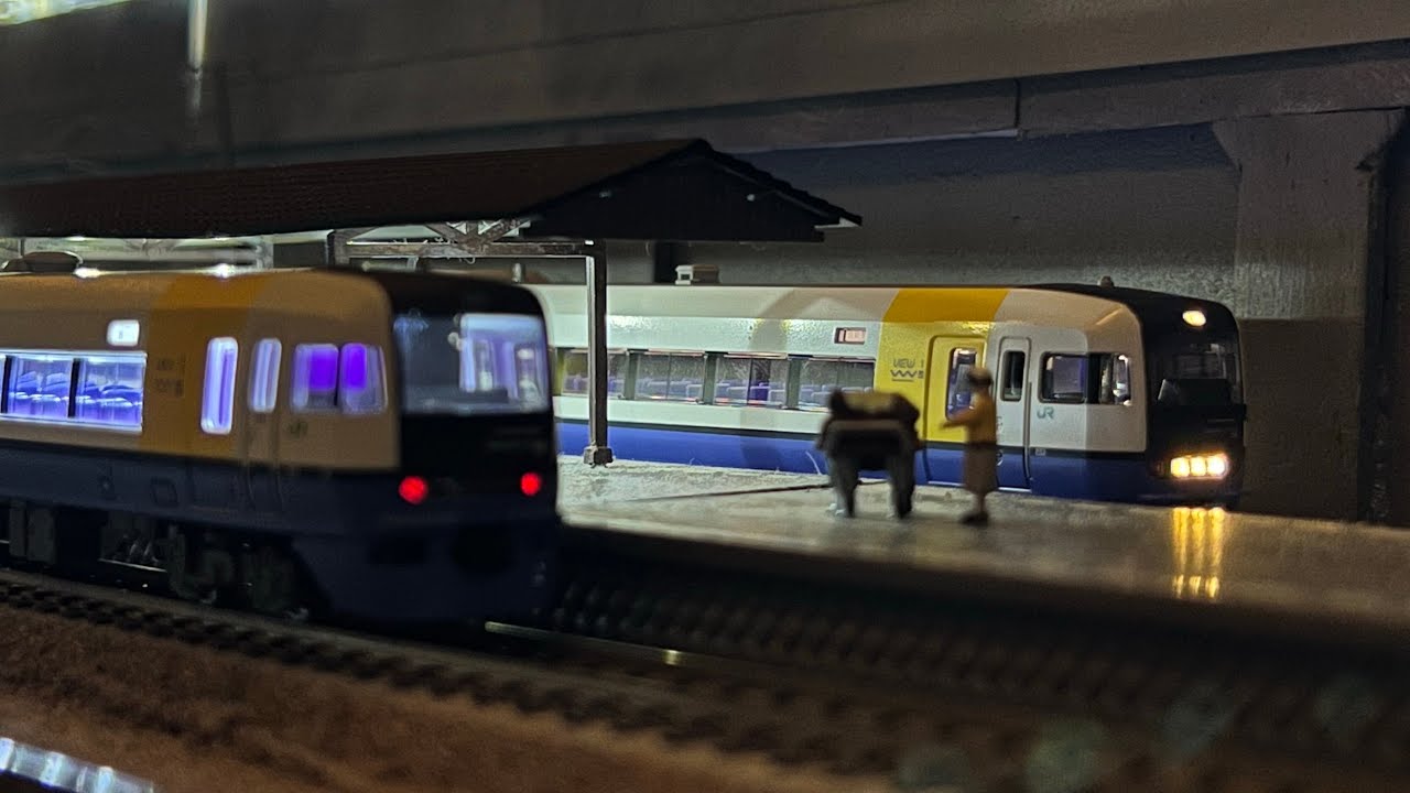 Nゲージ】KATO10-1870 255系開封・室内灯取り付け・走行動画、マイクロ