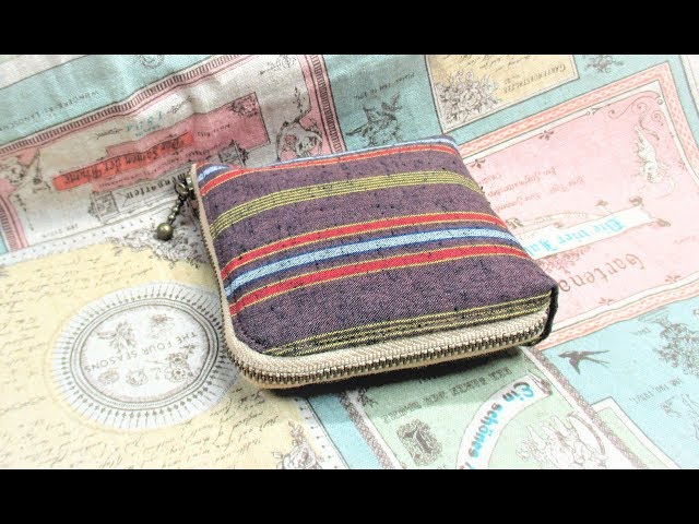 L形ファスナーポーチ作ってみた＆作り方 - YouTube