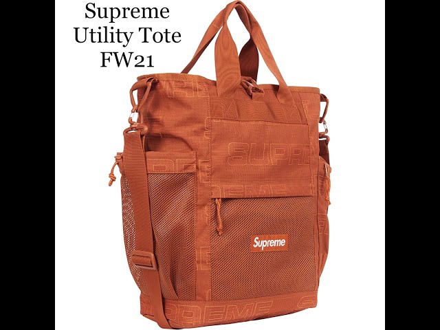 Supreme Utility Tote Bag FW21 Orange Review! - YouTube