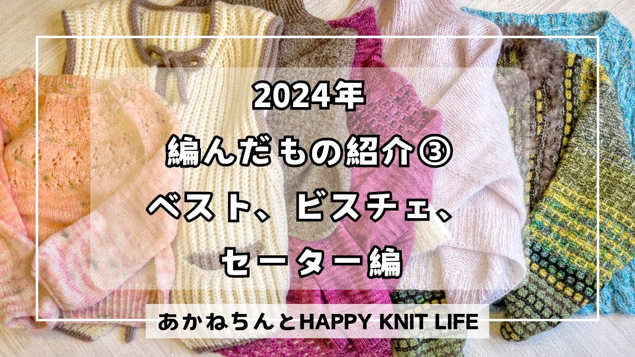 Introducing what I knitted in 2024 ③ Vests, bustiers, and