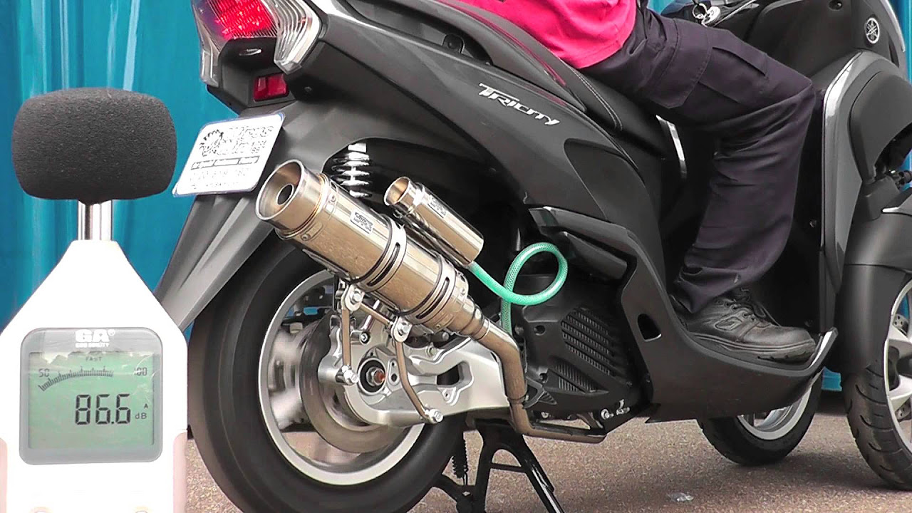 WirusWin】ヤマハ トリシティ125用ロイヤルマフラー - YouTube