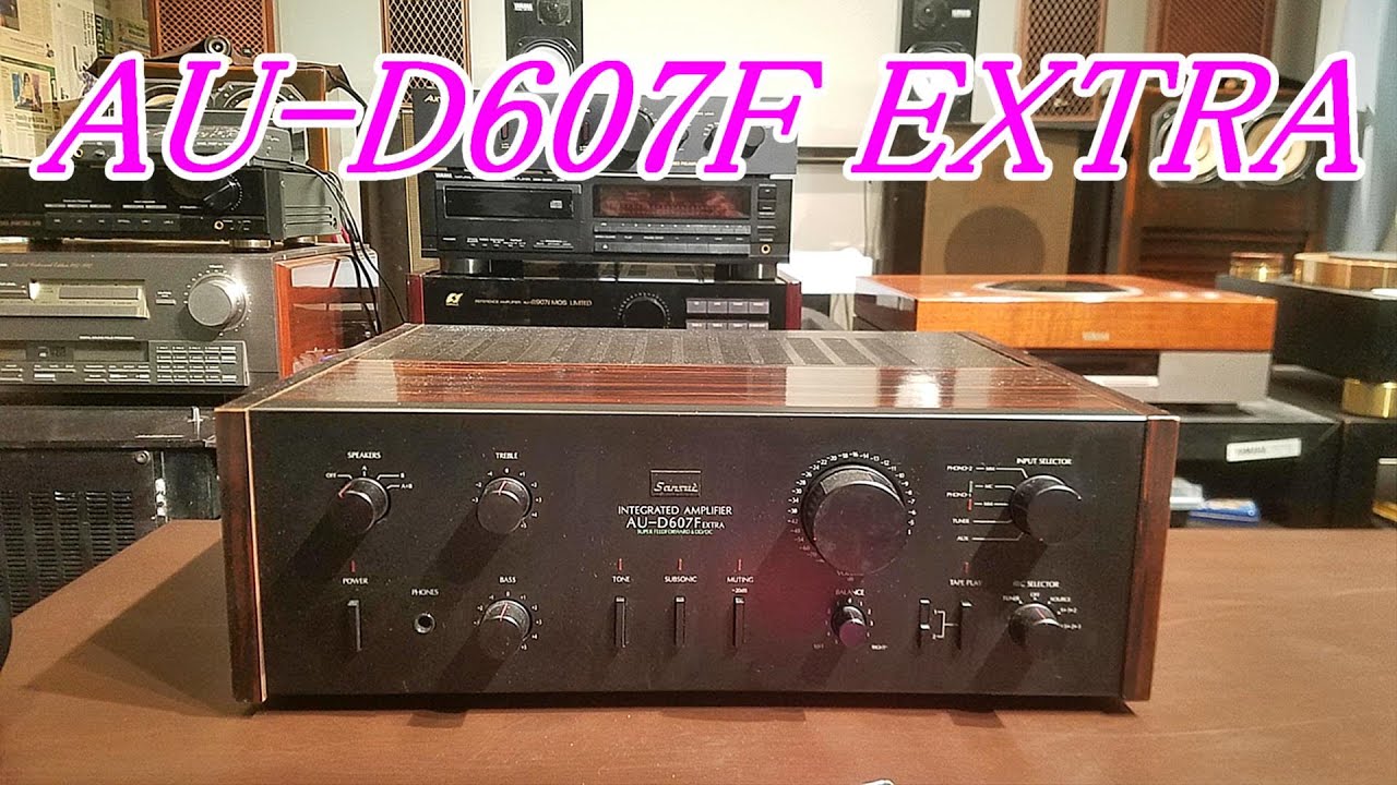 SANSUI AU-D607F EXTRA adjustment and listening test #audio #SANSUI