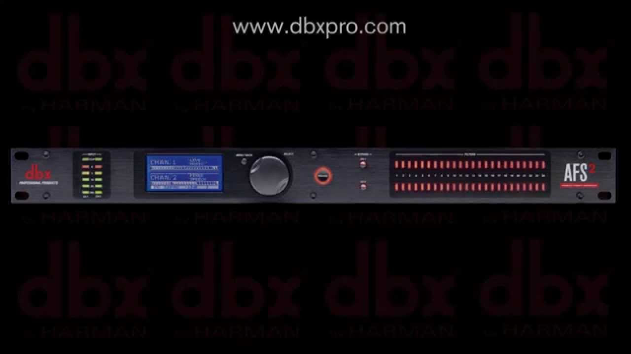 dbx AFS2 Advanced Feedback Suppression Processor - Simple Setup