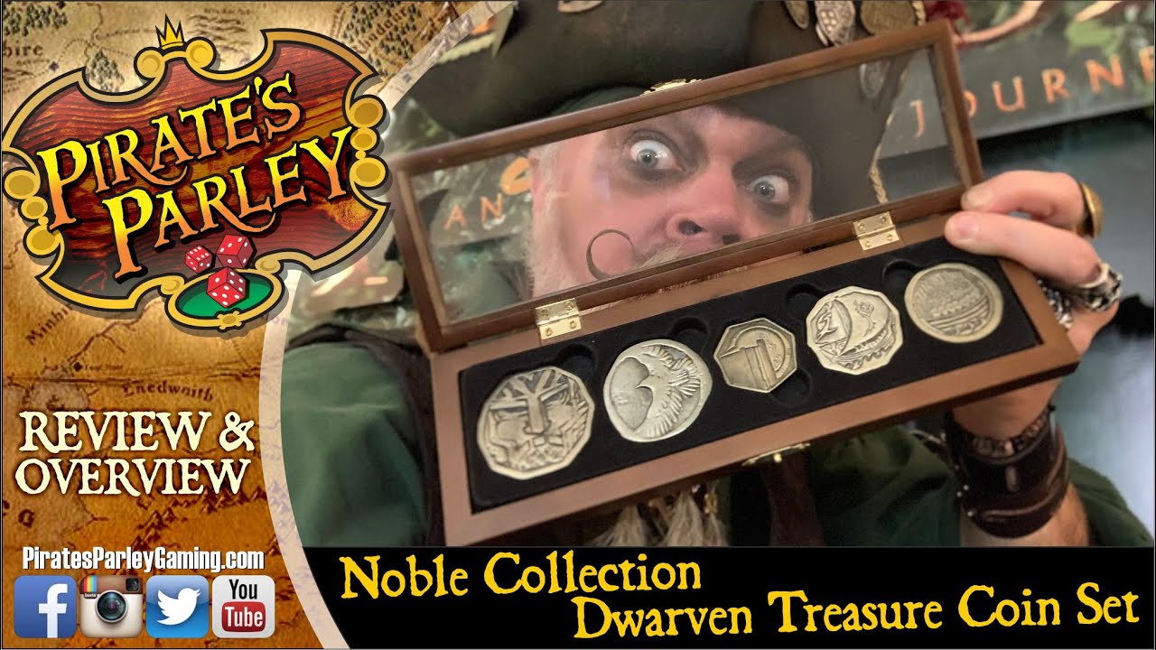 Pirates Flipping Coins - Dwarven Treasure Coin Set (Noble